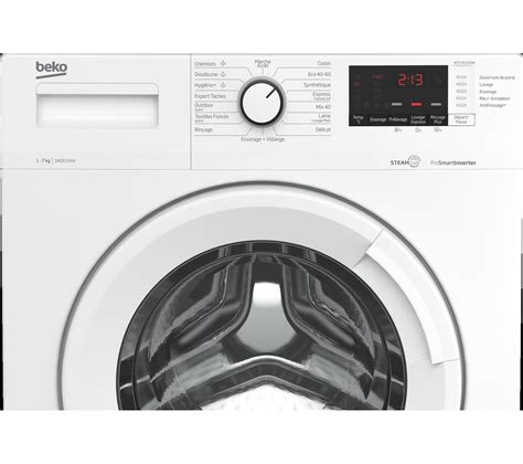 beko lave linge hublot wte7412xww - 7kg|Présentation du lave.